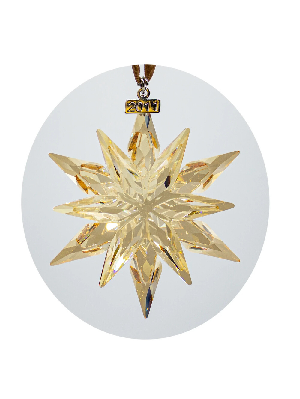 Swarovski Crystal 2011 SCS Christmas Ornament Snowflake Boxed Authentic 1092040